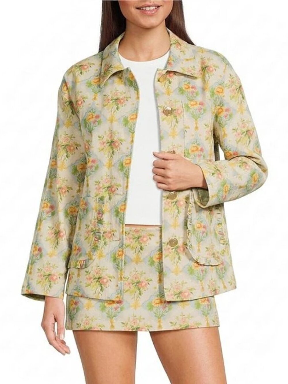 Bailey Rose Long Sleeve Floral Print Jacket